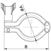 13MHHM Double Pin Heavy Duty Clamps for Sanitary Applications