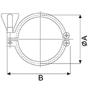 Double Pin Heavy Duty Clamps for Sanitary Applications