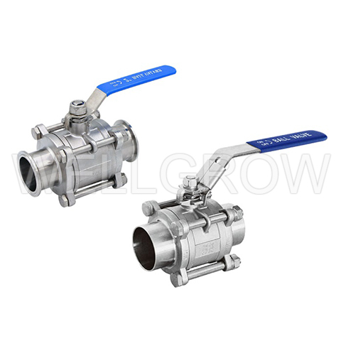 Sanitary 3 Piece Ball Valve