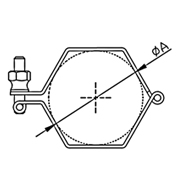 SMS Hex. Tube Hanger, Hex. Nut